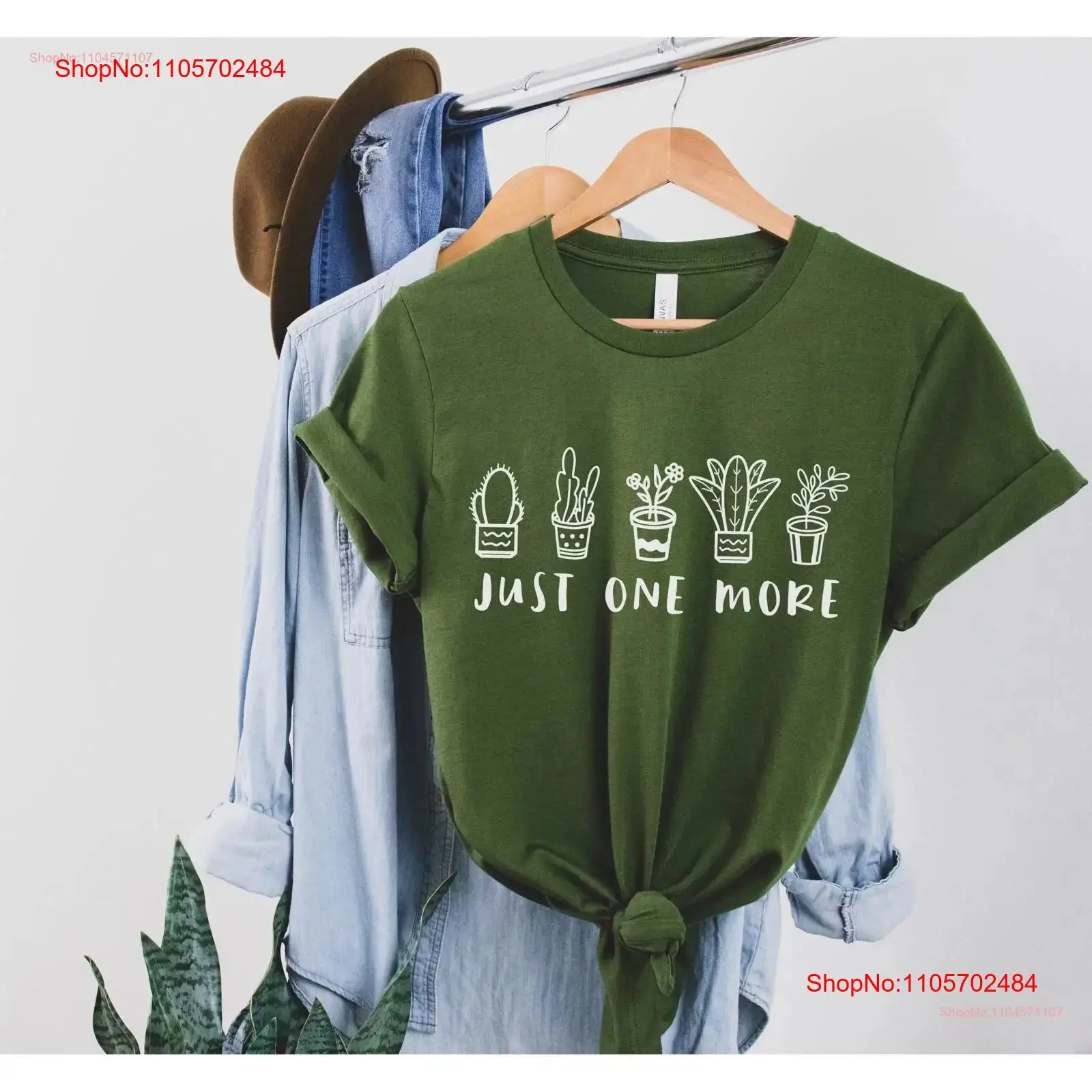 Plant Parenthood - เสื้อยืด Just One More PlanT ลายพิมพ์ตลกๆ