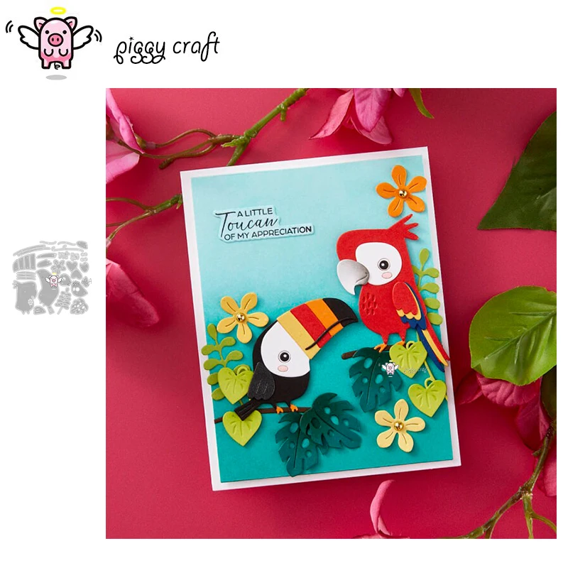 Plant Parenthood - Piggy Craft ตัดโลหะตายตัด Die แม่พิมพ์ Toucan