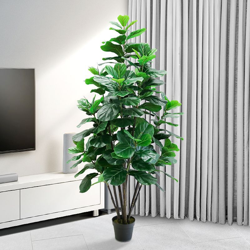 Fiddle Leaf Fig - ต้นไม้เขตร้อนขนาด 35-150 ซม. ต้นไทรปลอมขนาดใหญ่ ต้นไทรประดิษฐ์ ใบไม้พลาสติกปลอม