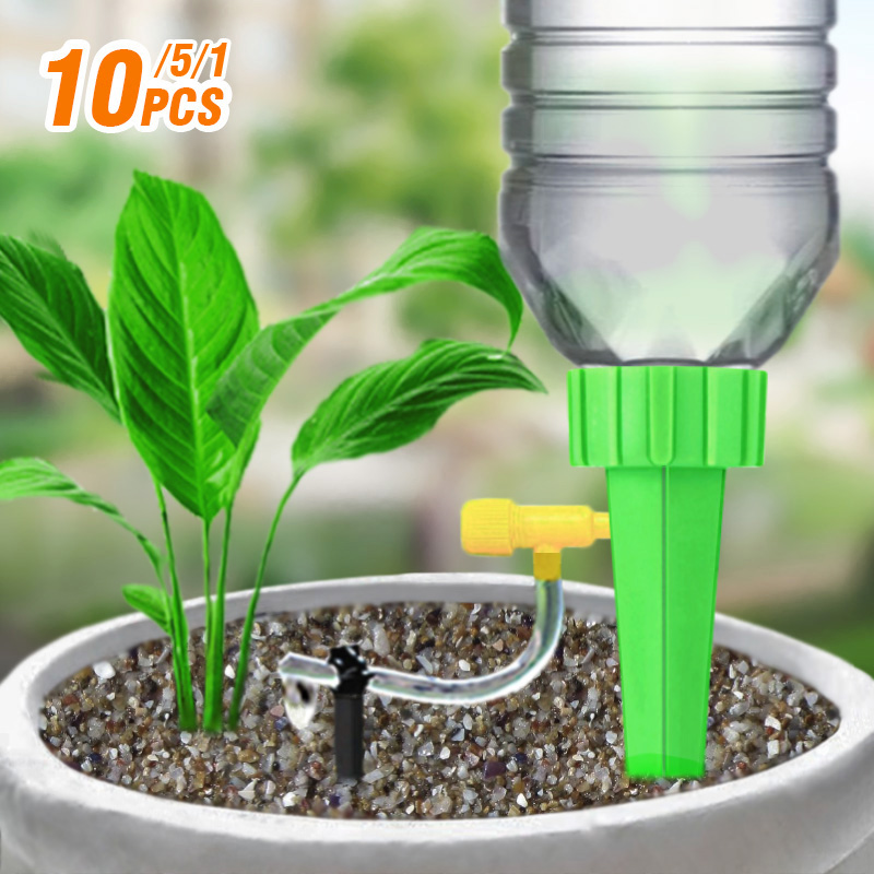 Plant Parent Kit - หยดชลประทานชุดสําหรับหม้ออัตโนมัติสวนพืชรดน้ําระบบ Houseplants Waterer เรือนกระจกดอกไม้ปรับ Drippers