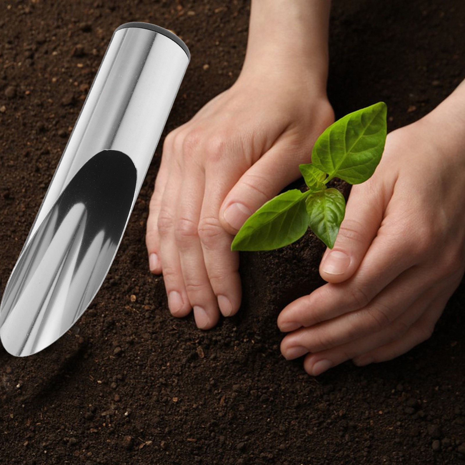 พลั่วสวนสแตนเลสน้ำหนักเบาแบบพก - Plant Parent Tools บทวิจารณ์และราคา