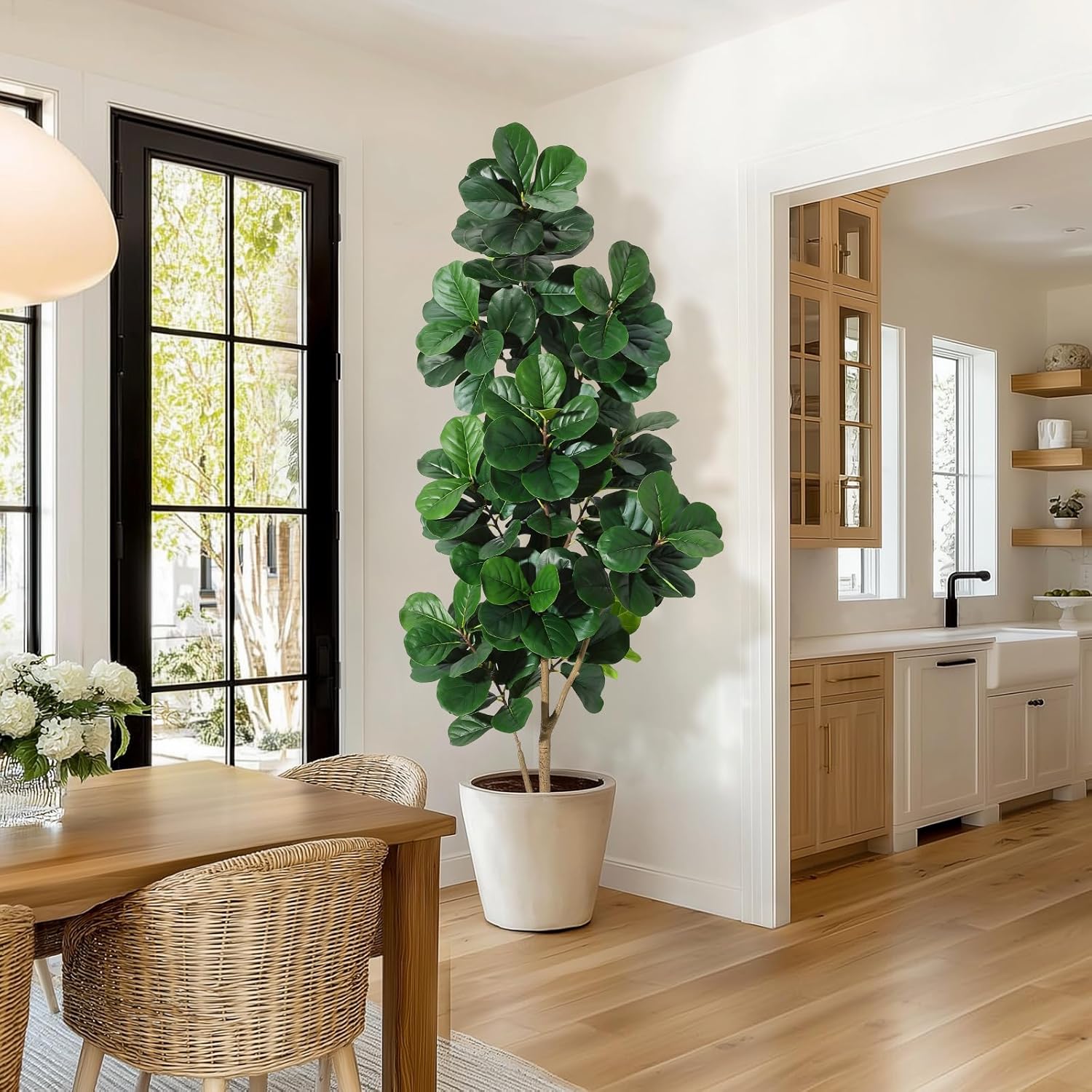 ต้นไม้ปลอมแบบใบฟิคัส ลิราต้า ข - Fiddle Leaf Fig บทวิจารณ์และราคา