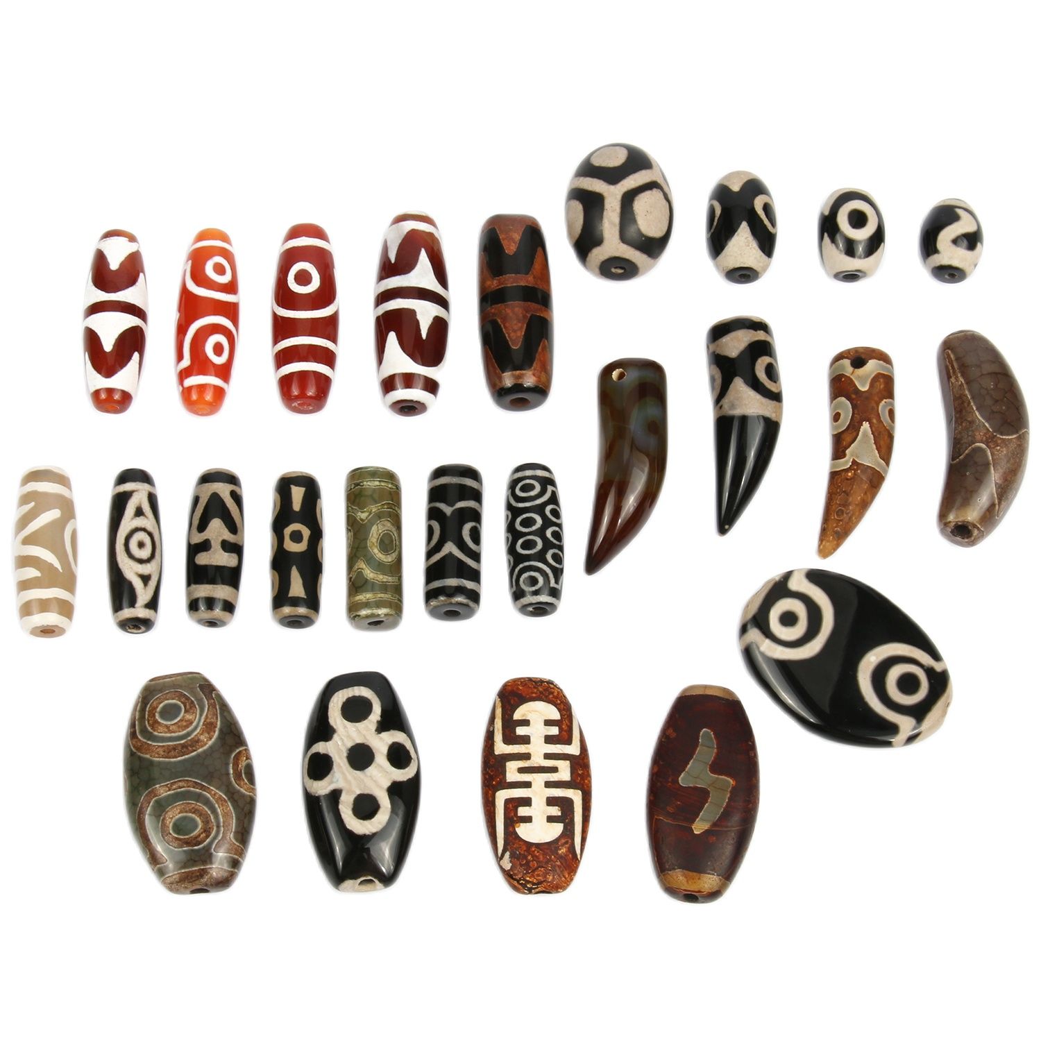 1/2pcs Mala ทิเบต Mystical Dzi - Snake Plant Ceramic บทวิจารณ์และราคา