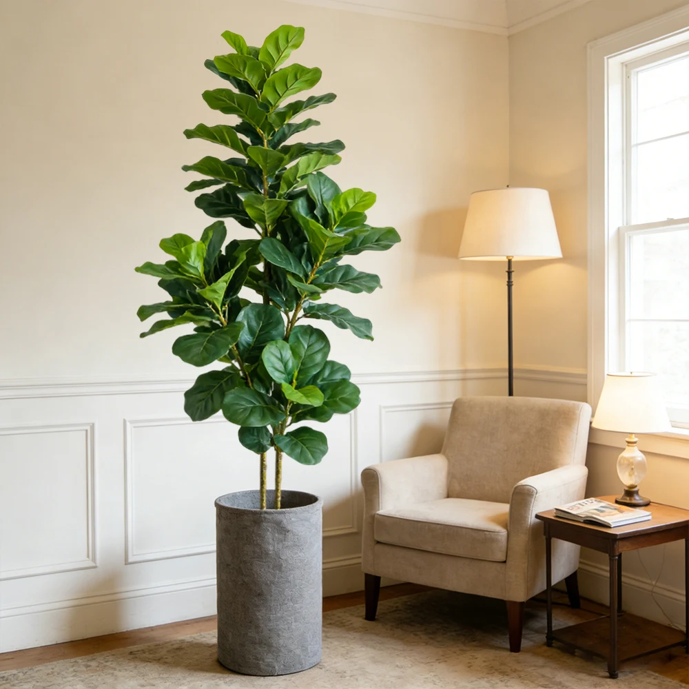 ต้นมะเดื่อปลอมขนาด 64/122 ซม.  - Fiddle Leaf Fig บทวิจารณ์และราคา