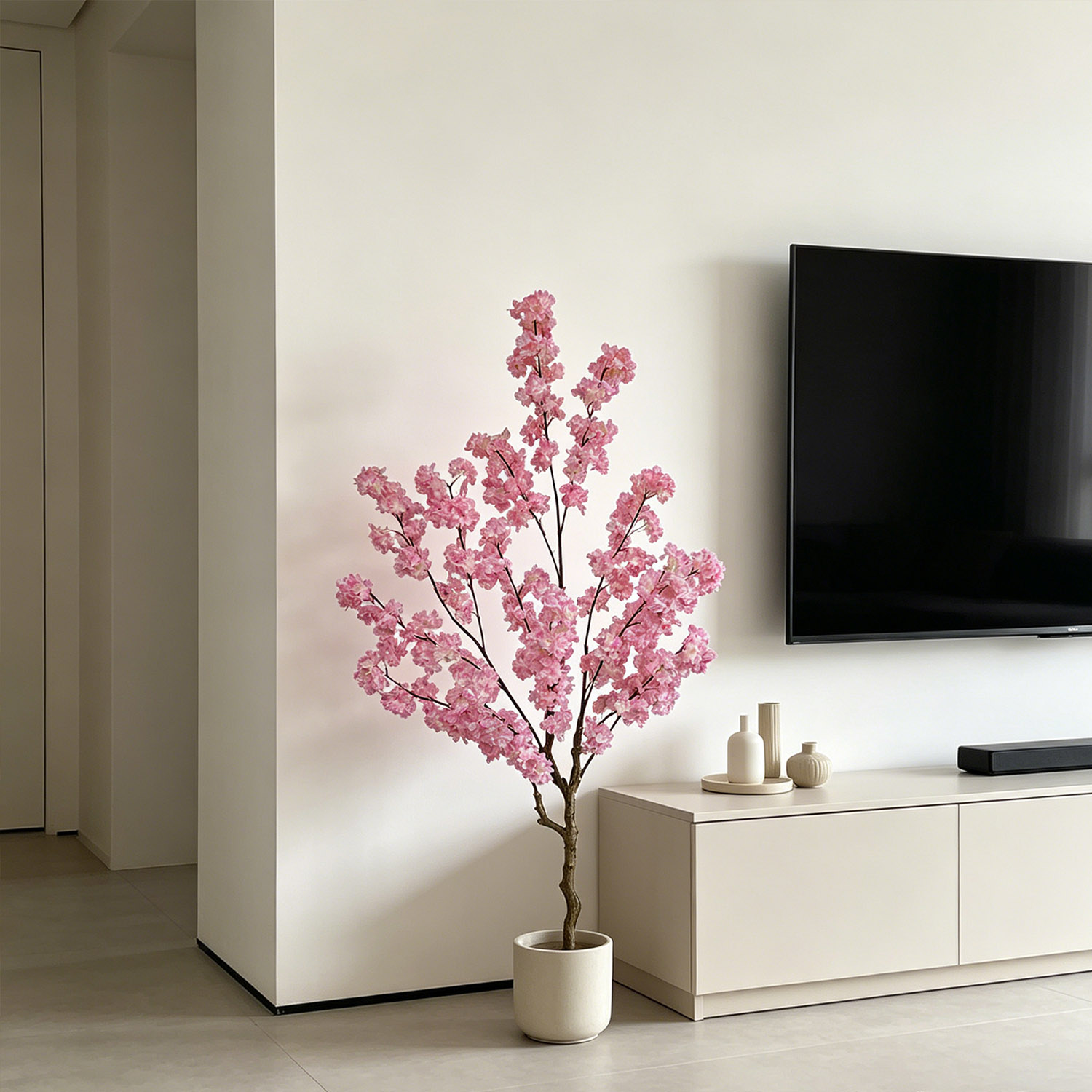 ต้นซากุระประดิษฐ์ขนาด 100-220  - Fiddle Leaf Fig บทวิจารณ์และราคา