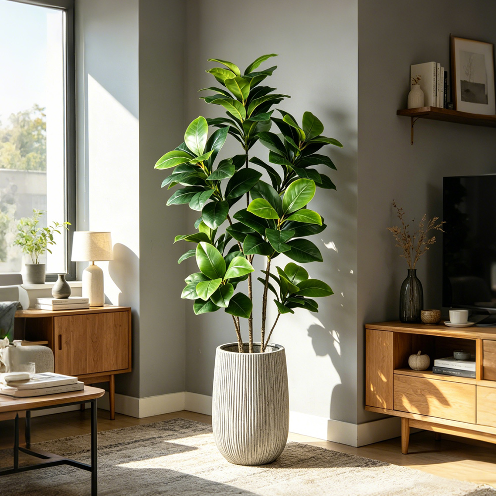 ต้นไทรประดิษฐ์ขนาดใหญ่ 74-140  - Fiddle Leaf Fig บทวิจารณ์และราคา