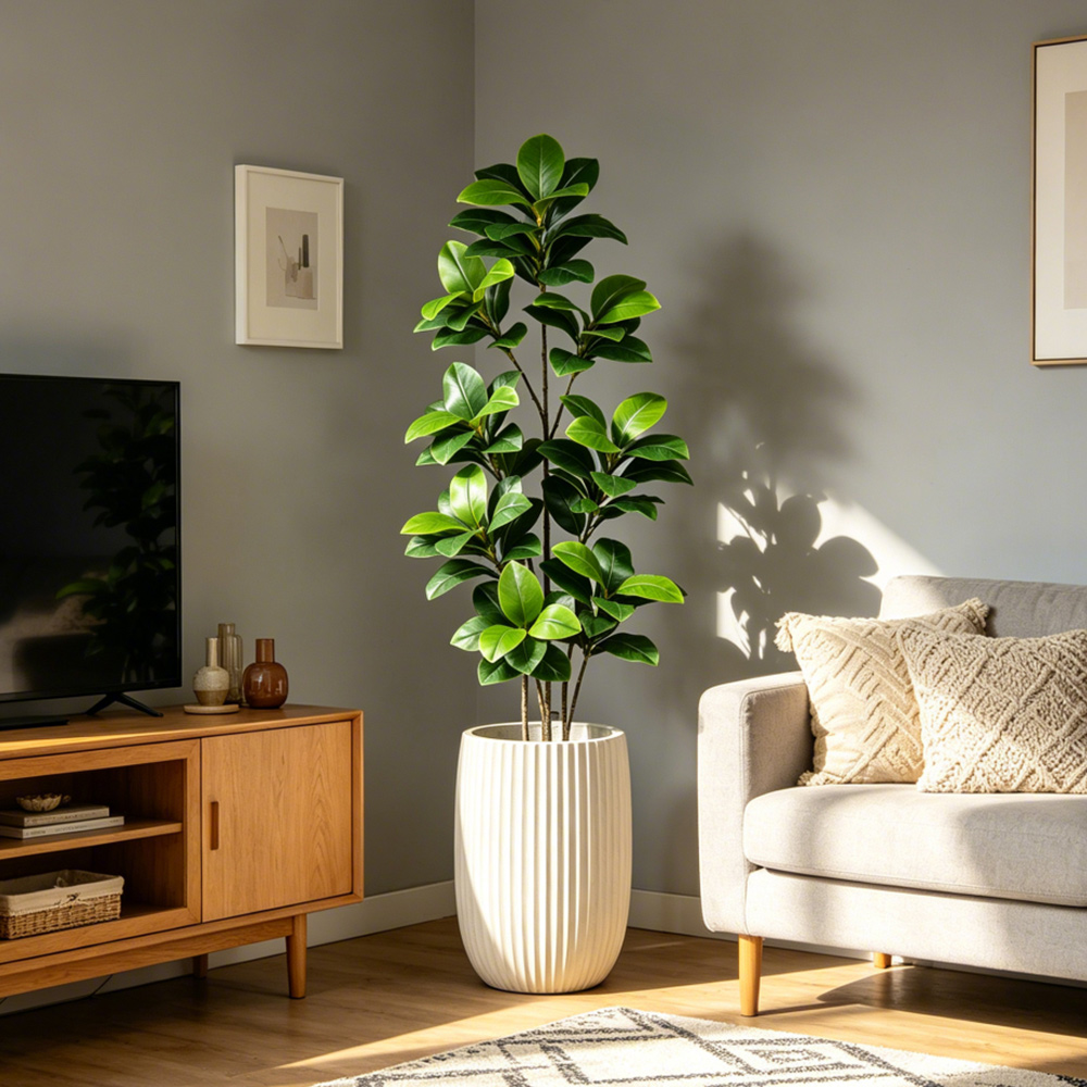 ต้นไทรประดิษฐ์ขนาดใหญ่ 74-140  - Fiddle Leaf Fig บทวิจารณ์และราคา