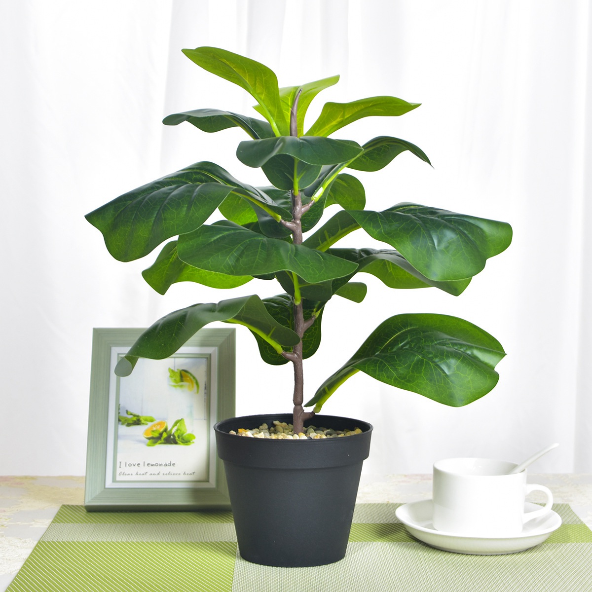 AB33-2Pcs ประดิษฐ์ Fiddle Leaf - Fiddle Leaf Fig บทวิจารณ์และราคา
