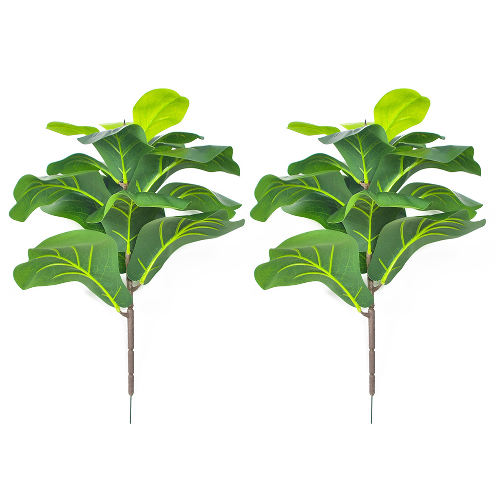 AB33-2Pcs ประดิษฐ์ Fiddle Leaf - Fiddle Leaf Fig บทวิจารณ์และราคา